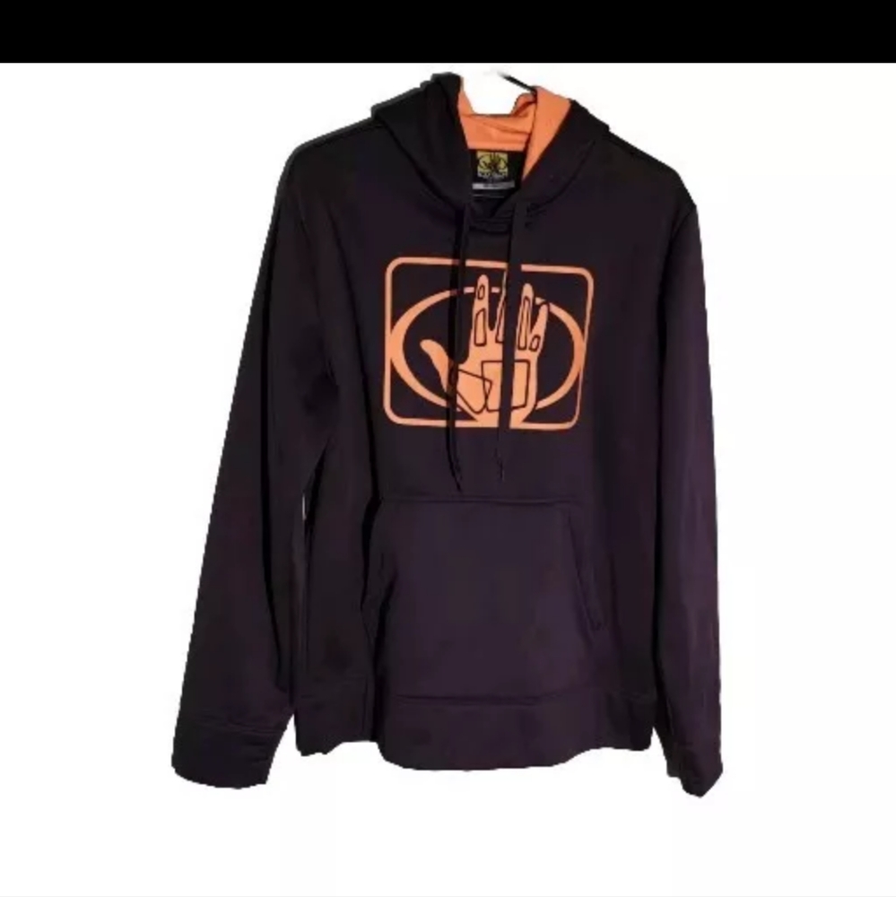 Men's Body Glove Hoodie Sweatshirt Purple/Orange logo long sleeve Sz S